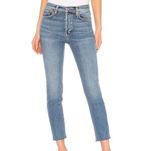 Re/Done Originals High Rise Ankle Crop Jeans